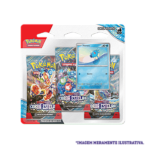 Blister Triplo Escarlate e Violeta 7 - Coroa Estelar - Horsea ou Porygon2
