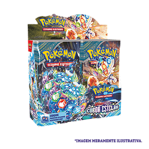Box Display Pokémon Escarlate E Violeta 7 Coroa Estelar