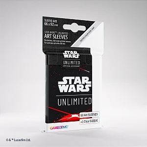 Gamegenic Star Wars Unlimited Art Sleeves - Card Back Red