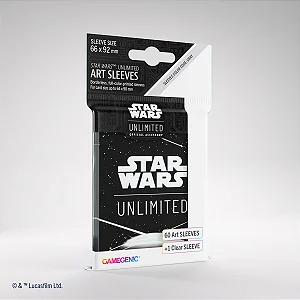 Gamegenic Star Wars Unlimited Art Sleeves - Card Back White
