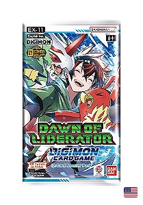 Booster Avulso - Digimon Card Game - EX11 - Dawn of Liberator