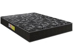 COLCHÃO VIÚVA SUPREME GAZIN D45 ESPUMA  ALT210 COMP1880 LARG1280 -PRETO FLORAL