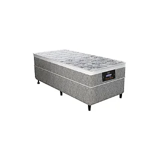 COLCHÃO SOLTEIRO NEW YORK GAZIN  MOLA HF MOLEJO:MOLAS ENSACADAS ALT260 COMP1880 LARG880  -NATURAL CINZA