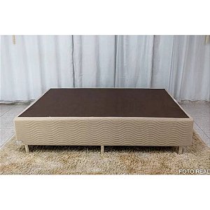BASE CASAL  1,38X1,88X30CM - BEGE NOBUCK