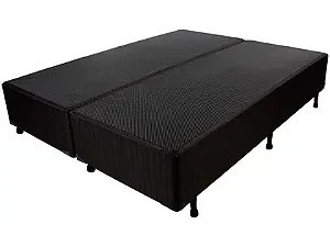 BASE QUEEN 1,58X1,98X30CM - PRETO NOBUCK