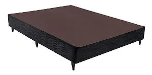 BASE CASAL  1,38X1,88X30CM - PRETO NOBUCK