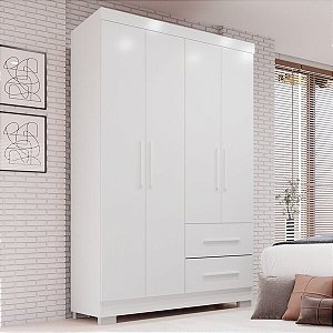 GUARDA ROUPA ESTRELA PREMIUM 4 PTS C/06 PES - S/ESP - BRANCO