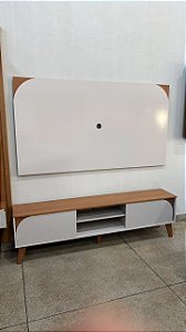 PAINEL E RACK COMBO DUNA 1,80 X 1,00 X 0,32 - CINAMOMO / OFF WHITE