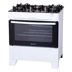 FOGÃO ATLAS 5BCS MONACO TOP GLASS 300000710 Branco Bivolt