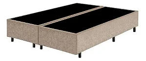 BASE QUEEN 1,58X1,98X30CM - AREIA  / LINHO