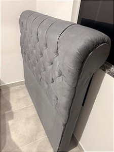 CABECEIRA CASAL 1,38X - CINZA / NOBUCK