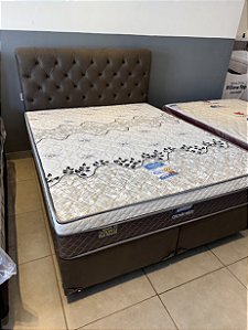 CABECEIRA SUPER KING 1,93X - MARROM / NOBUCK