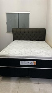 CABECEIRA SUPER KING 1,93X - PRETO / NOBUCK