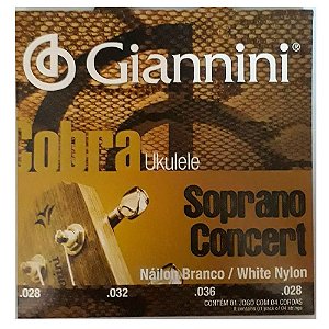 Encordoamento Giannini GEUKSC .028/.028 para Ukulele Concert