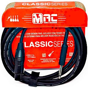 Cabo Profissional Mac MC15PB Classic Séries XLR/P10 4,75M