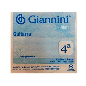 Kit com 12 Cordas Giannini Geegst9.4 Canário para Guitarra