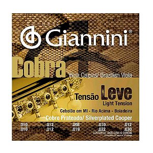 Encordoamento Giannini GESVL .010/.030 Mi para Viola Caipira