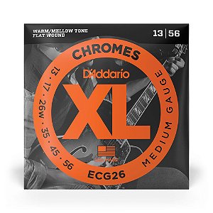Encordoamento D'Addario ECG26 Guitarra 013 XL Chromes