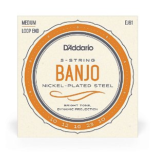 Encordoamento D'Addario EJ61 .010 para Banjo 5C