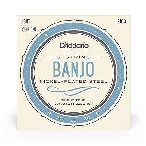 Encordoamento D'Addario EJ60 0.09 para Banjo 5C