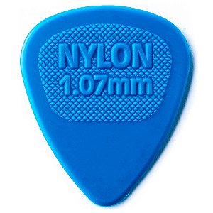 Kit com 72 Palhetas Dunlop 443R 1,07mm Nylon Midi Azul