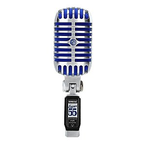 Microfone dinamico supercardioide deluxe com fio para voz principal e backing vocal - SUPER 55 - Shure
