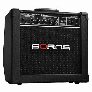 Amplificador Borne Impact Bass CB60 1x6,5 20W Preto