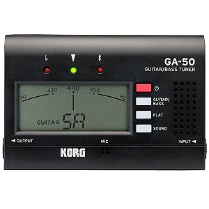 Afinador Compacto Korg GA-50 para Guitarra e Contrabaixo