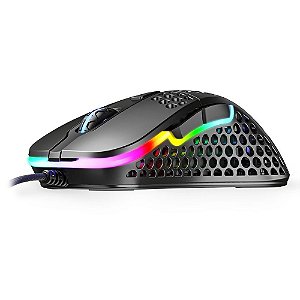 Mouse Gamer Xtrfy M4, RGB, 6 Botões, 16000DPI - XG-M4-BLACK