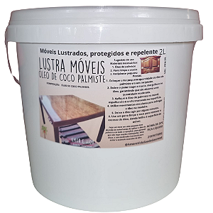 2l Óleo De Coco Palmiste Lustra Móveis