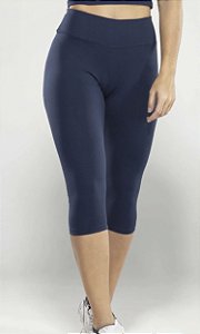 Corsário fitness feminina lisa Calça Legging 3/4 Midi em Poliamida ultra premium