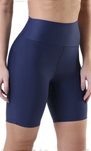 Bermuda Fitness Cumprida Feminina Lisa  Poliamida Premium UV50+