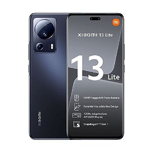 Smartphone Xiaomi 13 Lite Black 8GB RAM 256GB ROM - Versão Global - Preto