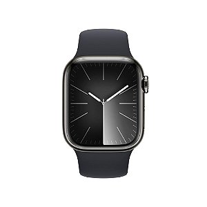 Apple Watch Series 9 45mm GPS Caixa Meia-Noite de Alumínio, Pulseira Esportiva Meia-Noite