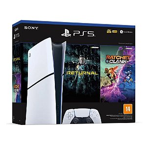 Console Ps5 Slim Digital 1TB c/Returnal + Ratchet Clank - Sony