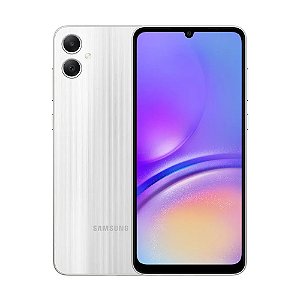 Samsung Galaxy A05 128GB, 4GB RAM, Câmera Dupla 50MP, Dual Chip, Prata