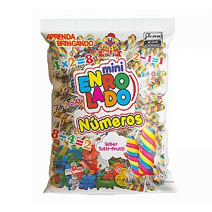 PIRULITO MINI ENROLADO NUMEROS 16X50