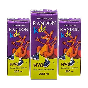 SUCO DE UVA INTEGRAL 27X200ML - RANDON KIDS TETRAPAK