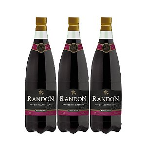 VINHO TINTO SUAVE 06X1500ML - RANDON PET