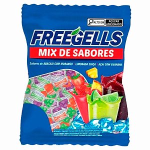 BALA FREEGELLS MIX DE SABORES AZUL 36X475G