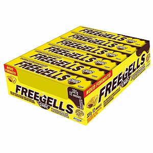 DROPS FREEGELLS PLAY MARACUJA RECHEIO SABOR CHOCOLATE 36X12UN