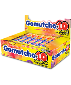 BALA GOMA GOMUTCHO10 TUBO SORTIDO 15X30UN