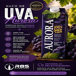 BEB SUCO UVA AURORA TINTO TP 1,5LT  CX/6