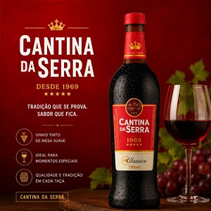CANTINA DA SERRA COQUETEL PET 12X750ML