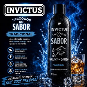 INVICTUS SABOR DO SABOR WHISKY + ENERGETICO 1L