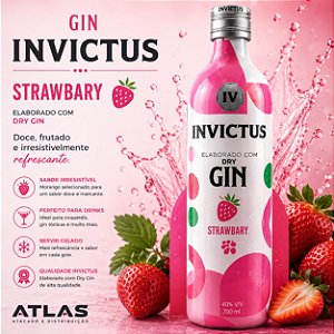 Gin invictus Strawberry Morango)