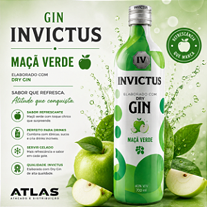 Gin Invictus Maçã Verde