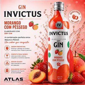 Gin invictus Morango C/ Pêssego