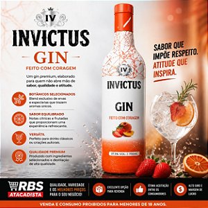 Gin invictus  Morango C/ Pêssego