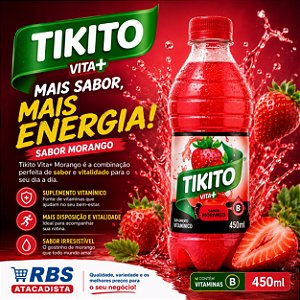 TIKITO MORANGO 12X450 ML PET